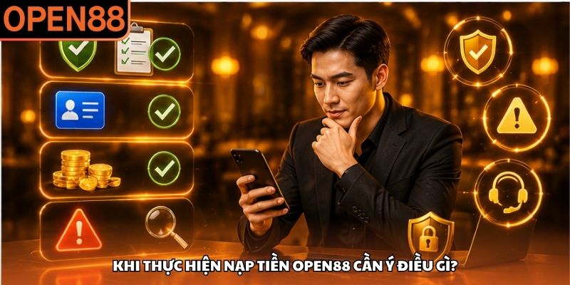 Khi thực hiện nạp tiền OPEN88 cần ý điều gì? Nạp tiền OPEN88